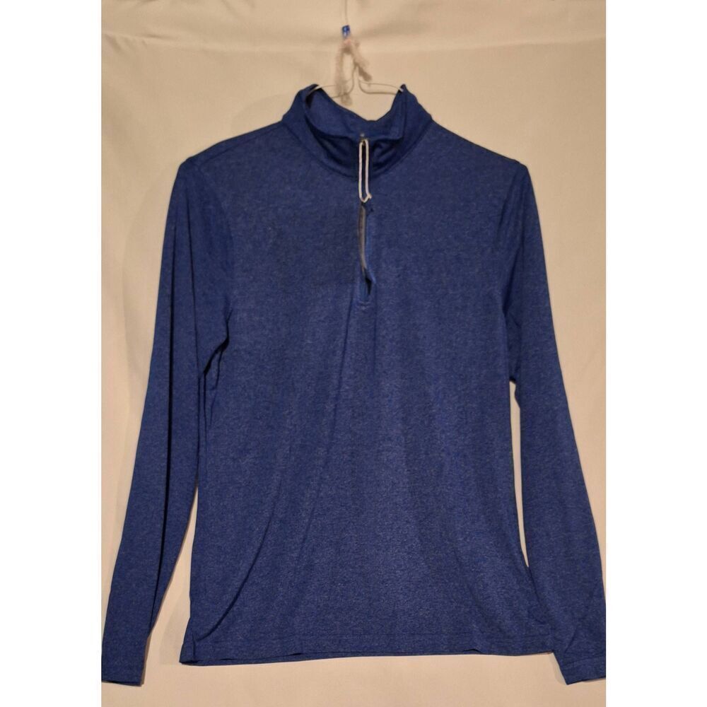 Ultra club Ladies Cool and Dry Pullover Zipup Royal Heather Size Medium NEW‎
